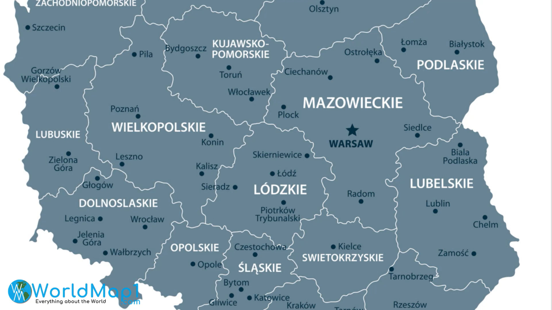 Free Poland Map